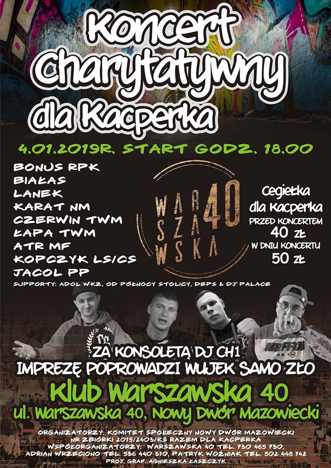 Koncert charytatywny dla Kacperka!