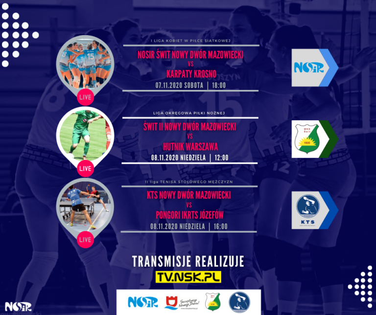 Plan transmisji 7-8 listopada