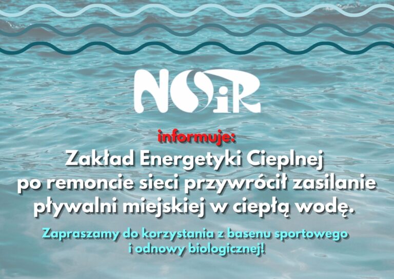 Przywrócono zasilanie w ciepłą wodę na pływalni