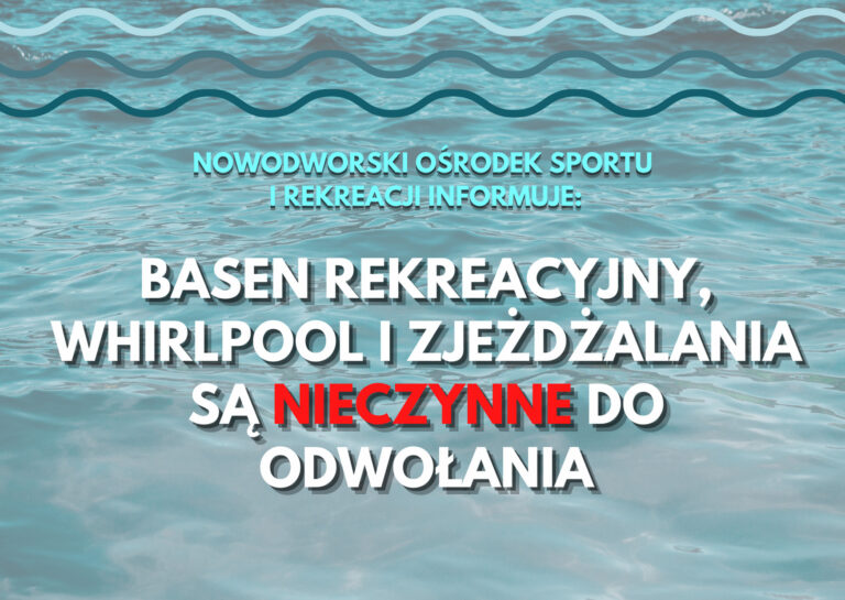 INFORMACJA Z PŁYWALNI