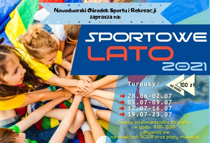 „Sportowe Lato z NOSiR-em 2021” – lista i grafik zajęć [aktualizacja]