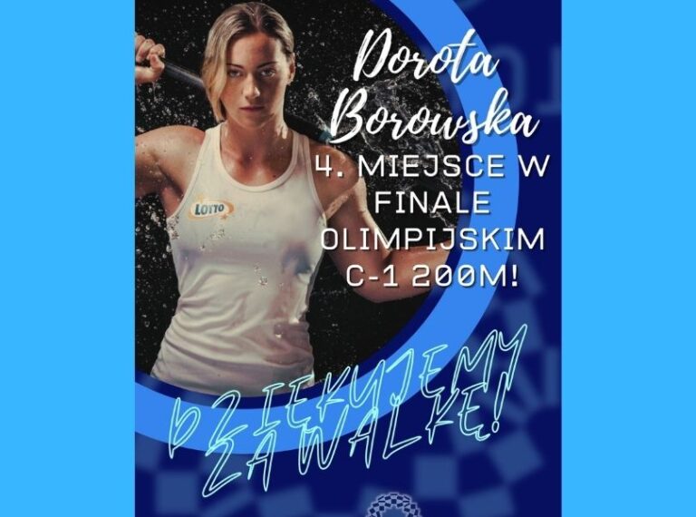 Kajakarka Dorota Borowska 4. w finale C-1 200m na Igrzyskach Olimpijskich w Tokio!
