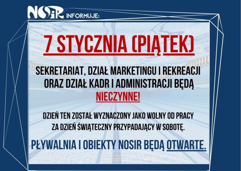 Informacja ws. 7 stycznia!