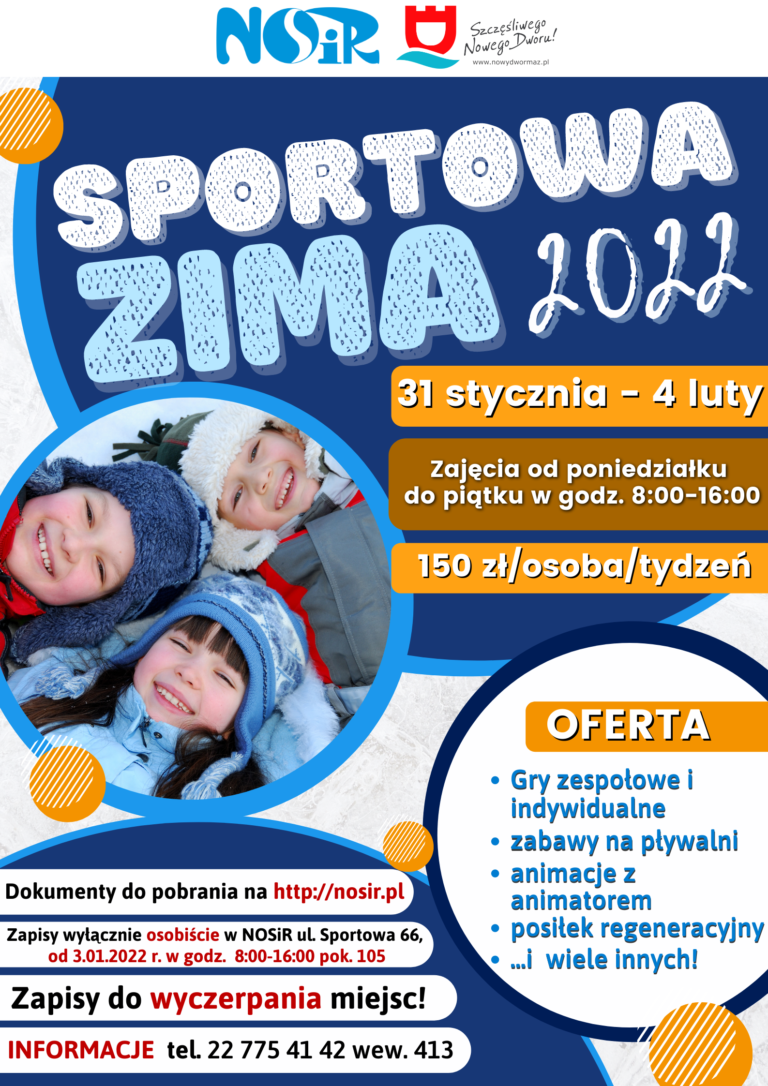 Zapraszamy na Sportową zimę 2022 z NOSiR!-em