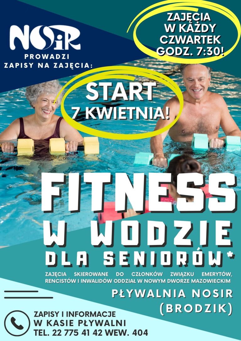 7 kwietnia rusza fitness dla seniorów w wodzie!