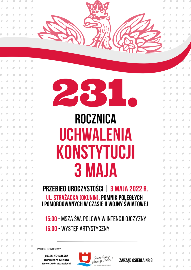 Uroczystość 231. Rocznicy uchwalenia Konstytucji 3 Maja