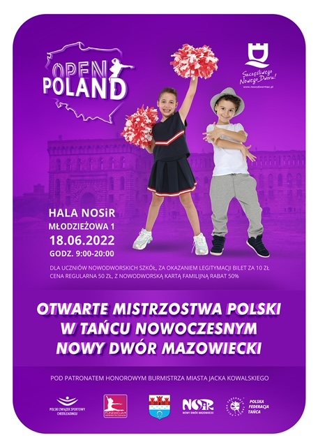 Otwarte Mistrzostwa Polski w tańcu nowoczesnym już 18 czerwca!